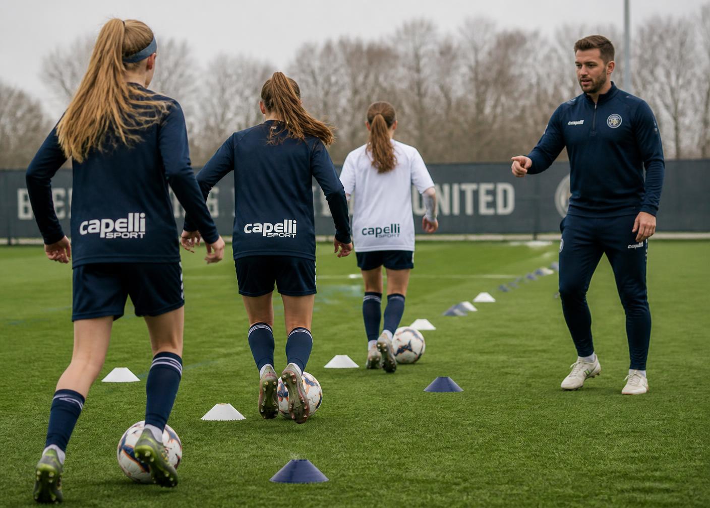 Athletes taking part in a Skills Day training session